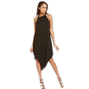Rachel Roy rope halter dress with side drape. Wore once. Dress Color is black.